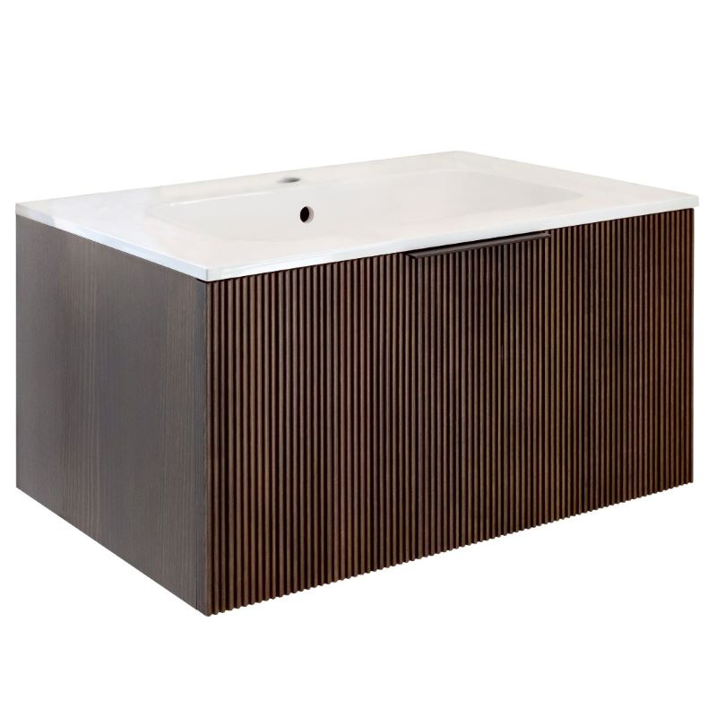 Ormaric konzolni IBANIO - VISTA-walnut 80cm + umivaonik [14-295]